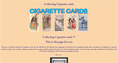 Desktop Screenshot of cigarettecardinserts.co.uk